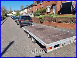 Car transporter trailer 3500kg twin axle with 12000lbs winch