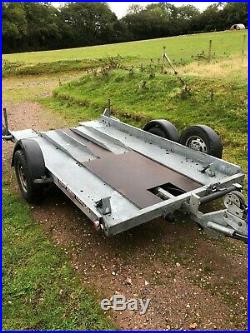 Car transporter trailer Brian James. Used condition, 3.2m long x 1.8m wide