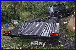 Car transporter trailer beavertail 6.3m x 2.4m bed 3500kg LED lights