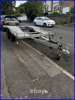 Car transporter trailer hire long 2600kg. Straps supplied. Flexible pick up