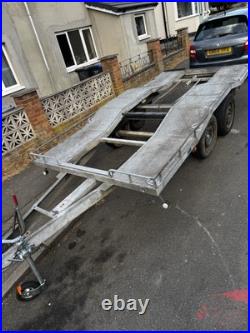 Car transporter trailer hire long 2600kg. Straps supplied. Flexible pick up