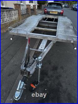 Car transporter trailer hire long 2600kg. Straps supplied. Flexible pick up
