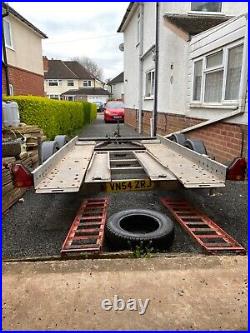 Car transporter trailer, twin axle, PRG, not Brian James