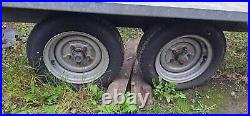 Car transporter trailer with winch