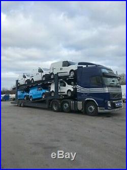 Car van transporter recovery trailer stepframe low loader artic Volvo fh