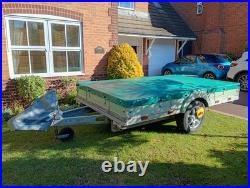 Caravan chassis braked car trailer single axle heavy duty with cover Caravan chassis braked car trailer single axle heavy duty with cover