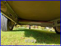 Caravan chassis braked car trailer single axle heavy duty with cover Caravan chassis braked car trailer single axle heavy duty with cover