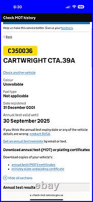 Cartwright Tri Axle 4.40m Curtainsider Trailer in test till 30 Sep 25