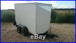 Closed box trailer double axle for motorcycle