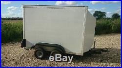 Closed box trailer double axle for motorcycle