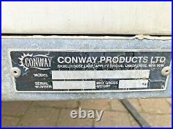 Conway Box Trailer 750kg 6ft x 4ft x 4ft Model VT756 Rear Shutter Door
