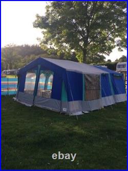 Conway trailer tent used, 6 berth, in blue excellent condition for year