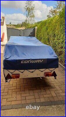 Conway trailer tent used, 6 berth, in blue excellent condition for year