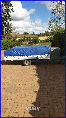 Conway trailer tent used, 6 berth, in blue excellent condition for year