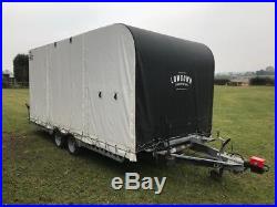 Covered car trailer