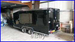 Covered car transporter trailer