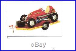 DOOLING F TETHER CAR With TRAILER IN AMES BOOK VINTAGE MINIATURE RACING CARS