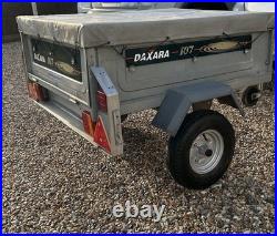 Daxara 107 Camping/Utility Trailer With Cover Used