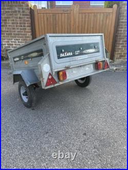 Daxara 127 Car Tipper Trailer 4ft by 3ft Trailer Used