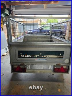 Daxara 147 Indespension trailer with mesh sides and cover COLLECTION ONLY