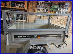 Daxara 147 Indespension trailer with mesh sides and cover COLLECTION ONLY