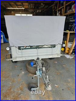 Daxara 147 Indespension trailer with mesh sides and cover COLLECTION ONLY