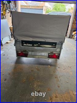 Daxara 147 Indespension trailer with mesh sides and cover COLLECTION ONLY