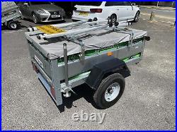 Daxara 148 5'x3' Camping Trailer + Load Bars + 2 Cycle Racks + Cover + Spare