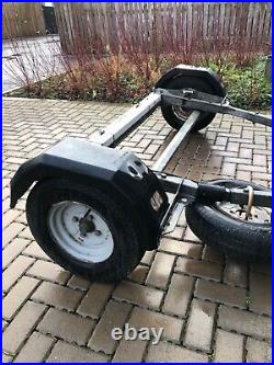 Dinghy Road Trailer. Mersea 220 road base, 10 inch wheels