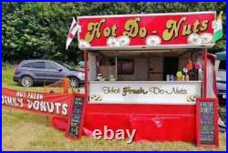 Display trailer donuts hot dog display market car boot event trailer