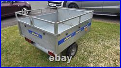 Duuo Trailer-Flatbed or Boxed Sides, Foldable Easy Storage, Multi Use, Camping