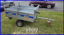 Duuo Trailer-Flatbed or Boxed Sides, Foldable Easy Storage, Multi Use, Camping