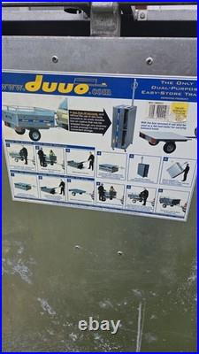 Duuo Trailer-Flatbed or Boxed Sides, Foldable Easy Storage, Multi Use, Camping