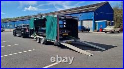 ENCLOSED COVERED CAR TRANSPORTER TRAILER (read description)