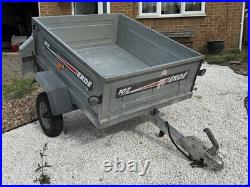 ERDE 102 Galvanised Trailer Folding Rear Panel + Extension Cover + Spare Wheel
