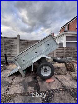 ERDÉ 102 Small Tipping Trailer 300kg Galvanised 2016 Cover & Spare Wheel