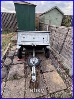 ERDÉ 102 Small Tipping Trailer 300kg Galvanised 2016 Cover & Spare Wheel