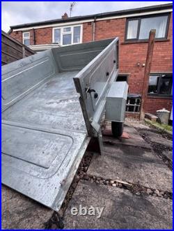 ERDÉ 102 Small Tipping Trailer 300kg Galvanised 2016 Cover & Spare Wheel