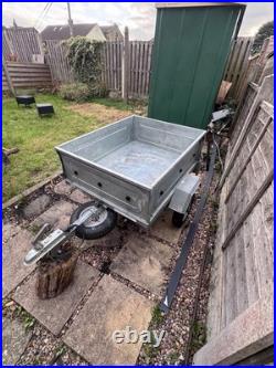 ERDÉ 102 Small Tipping Trailer 300kg Galvanised 2016 Cover & Spare Wheel