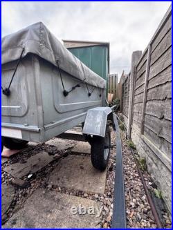 ERDÉ 102 Small Tipping Trailer 300kg Galvanised 2016 Cover & Spare Wheel