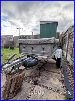 ERDÉ 102 Small Tipping Trailer 300kg Galvanised 2016 Cover & Spare Wheel