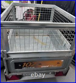 ERDE 102 Trailer Genuine Side Extensions, Spare Wheel, Jockey Wheel