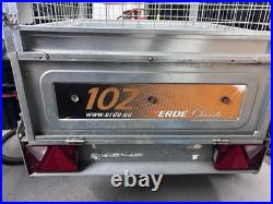 ERDE 102 Trailer Genuine Side Extensions, Spare Wheel, Jockey Wheel