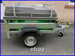 ERDE / Daxara 158 utility camping trailer with ERDE Hard top lid and ABS bars