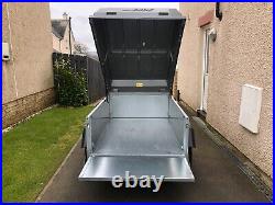ERDE / Daxara 158 utility camping trailer with ERDE Hard top lid and ABS bars
