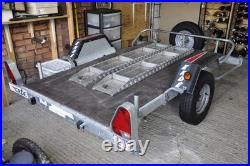 ERDE Flatbed Quad Bike ATV Trailer Spare Wheel Floor 2K mi Kept in Garage New Ti