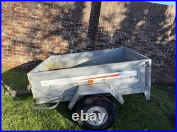 ERDE Trailer Galvanised Steel Tipping Trailer 142 1m x 1.47m, 600kg Capacity