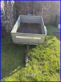 ERDE Trailer Galvanised Steel Tipping Trailer 142 1m x 1.47m, 600kg Capacity