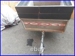 ERKA Camping small car trailer with high sides aluminium