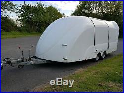 Eco-Trailer Shuttle Covered Trailer White with Winch 3000KG 13 Pin Electrics